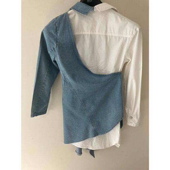 Anarra Dressy Denim Tunic Sz S - Picture 4 of 4